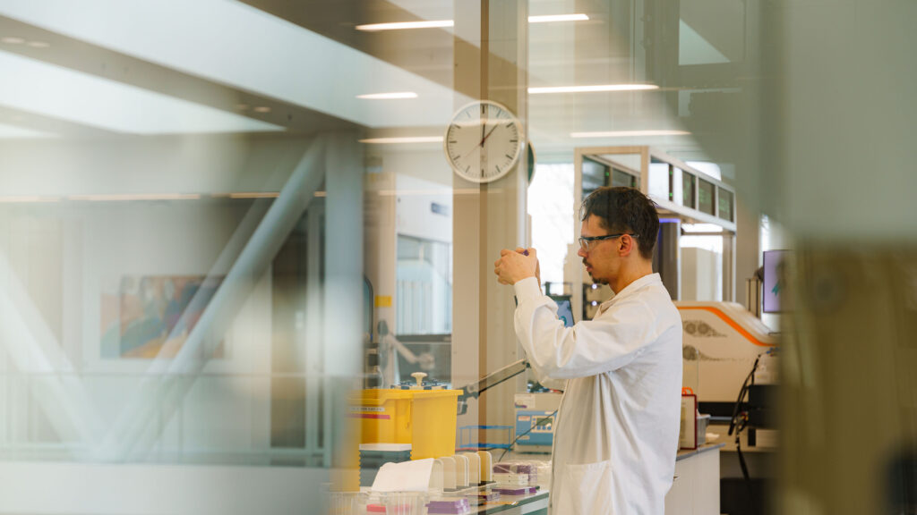 Genmab - working man in lab coat